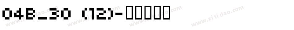 04B_30 (12)字体转换